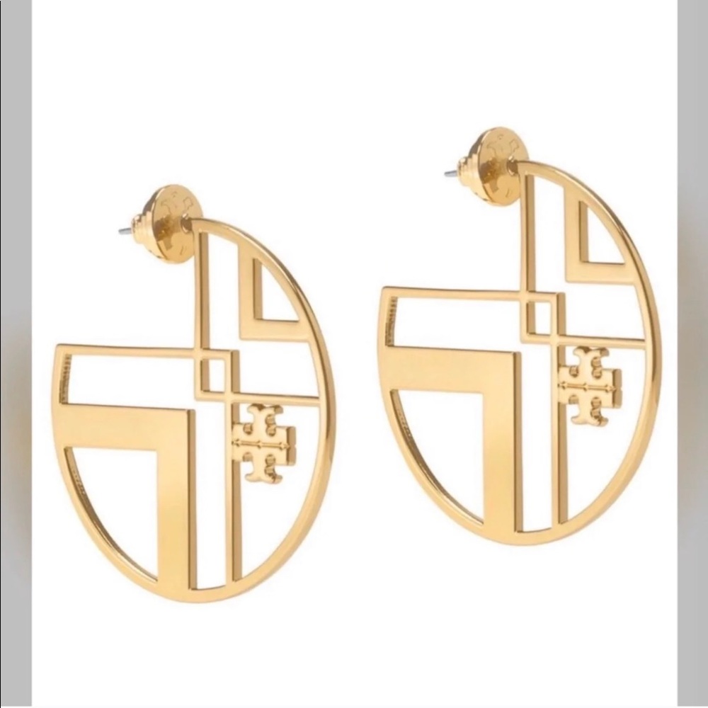 Tory Burch Gold Geometric Earrings